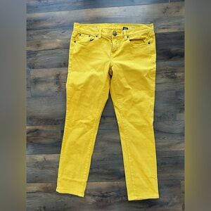 J.Crew Ankle Toothpick Jeans size 29 | Mustard Yellow Skinny | Fall Outfit